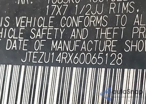 2006 Toyota 4Runner Sr5 Sport V6 from USA, damaged, VIN JTEZU14RX60065128